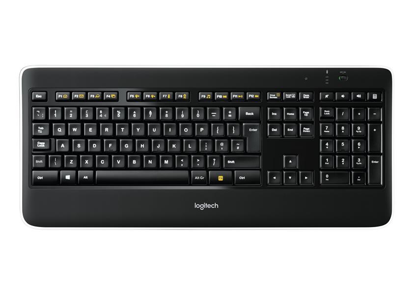 Logitech K800 toetsenbord RF Draadloos QWERTY US International Zwart