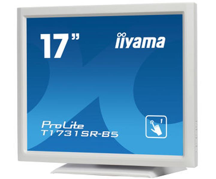 iiyama ProLite T1731SR-W5 touch screen-monitor 43,2 cm (17"") 1280 x 1024 Pixels Wit Single-touch