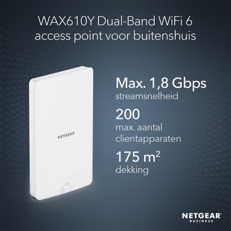 Netgear WAX610Y 2500 Mbit/s Power over Ethernet (PoE) Wit