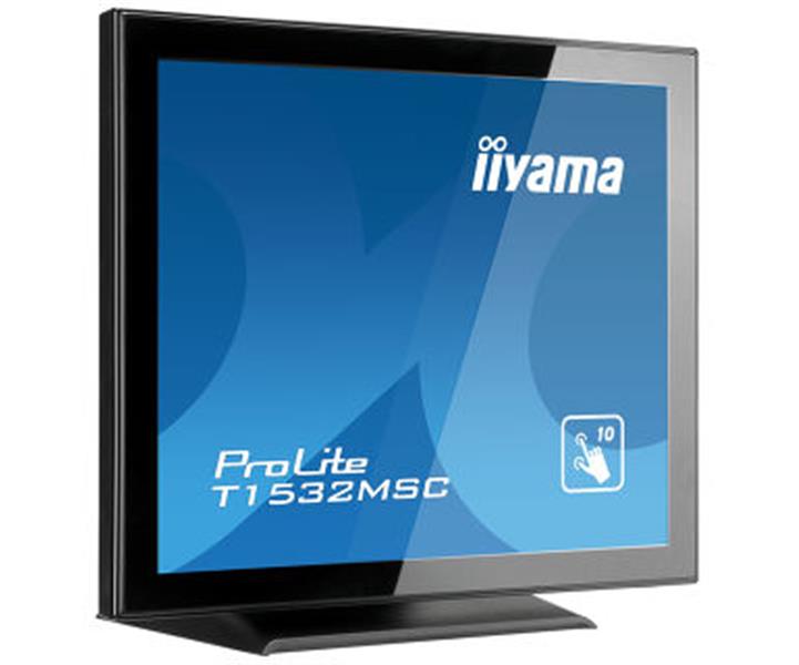 iiyama ProLite T1532MSC-B5X touch screen-monitor 38,1 cm (15"") 1024 x 768 Pixels Zwart Multi-touch