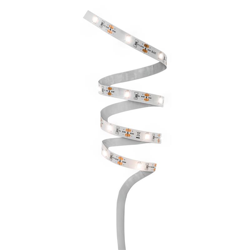 ANSMANN 1600-0436 2 m LED strip with a PIR motion and twilight sensor LED cabinet lighting including 4 x AAA batteries
