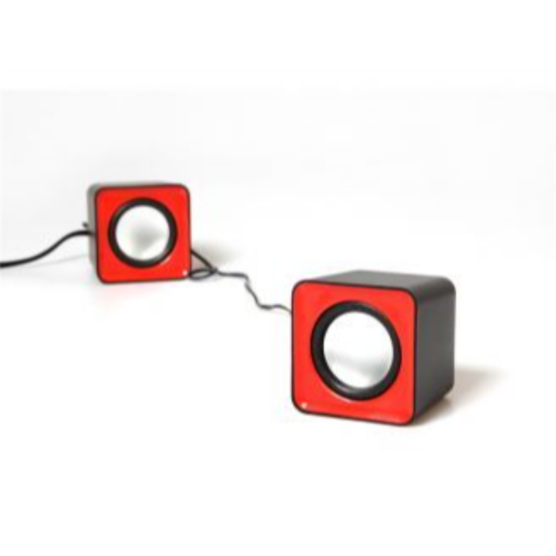 Media-Tech 6W stereo speakers USB rood