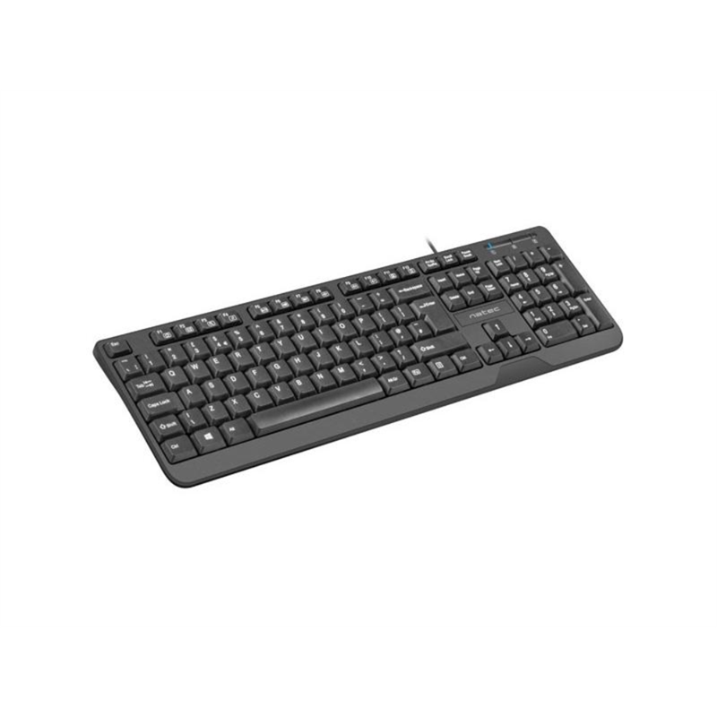 Natec Trout toetsenbord - slank ontwerk - zwart