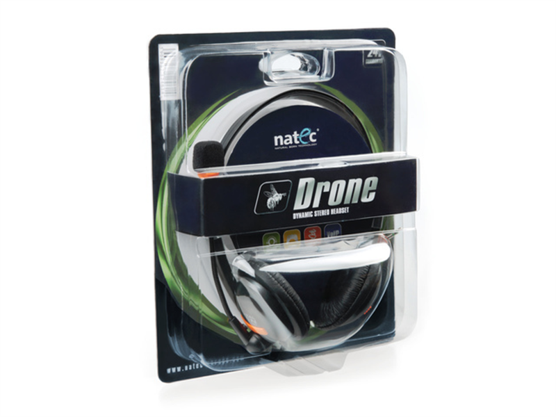 Natec Drone - Headset - Zwart