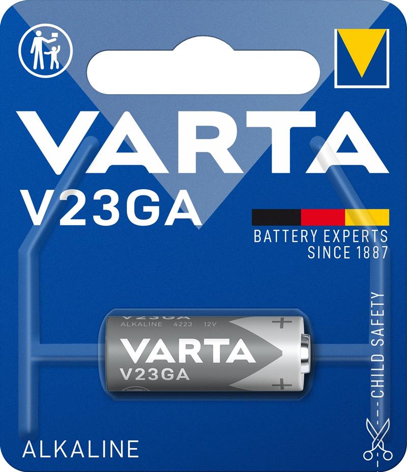 V23GA Varta Battery Alkaline 12V 50 mAh