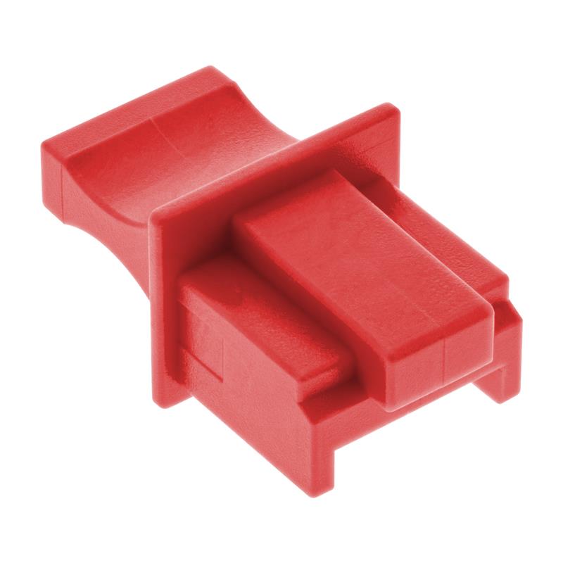 InLine Dust Cover for RJ45 socket red 100 pcs Pack