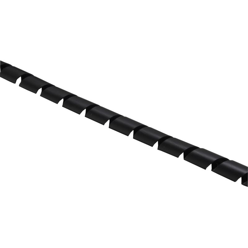InLine spiraalband 10m zwart 10mm