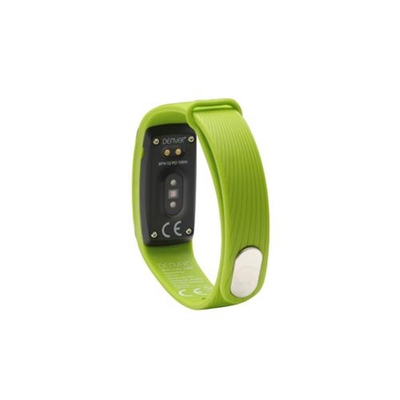 Denver BFH-12GREEN OLED Polsband activiteitentracker 1 24 cm 0 49 Zwart Limoen