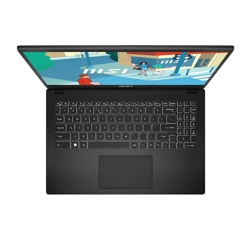 MSI Modern 15 B12M-415BE Laptop 39,6 cm (15.6"") Full HD Intel® Core™ i5 i5-1235U 8 GB DDR4-SDRAM 512 GB SSD Wi-Fi 6 (802.11ax) Windows 11 Zwart