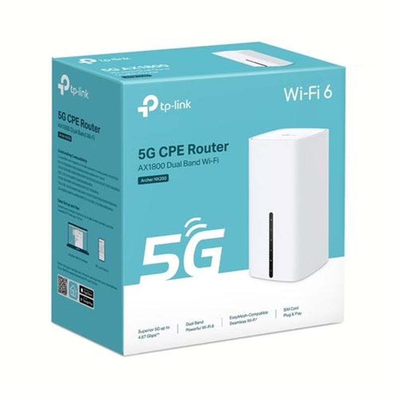 TP-Link Archer NX200 draadloze router Gigabit Ethernet Dual-band (2.4 GHz / 5 GHz) 5G Wit