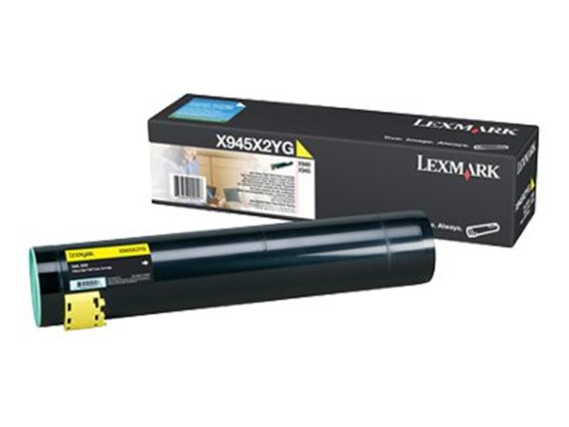 Lexmark X940e, X945e 22K gele tonercartridge