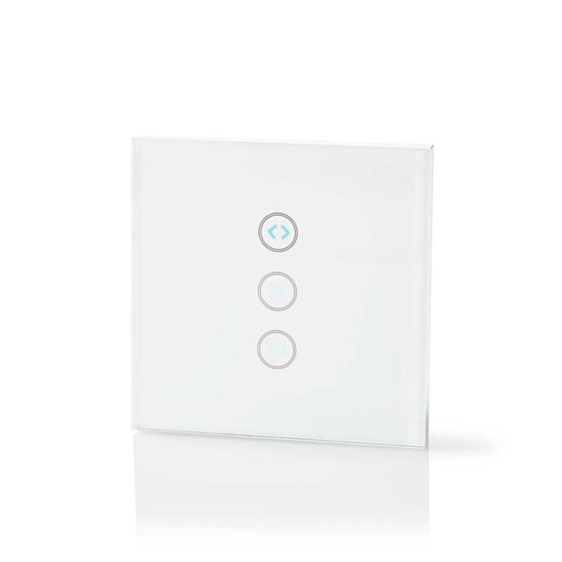 SmartLife Wandschakelaar Wi-Fi Gordijn Sluiter Zonnescherm Muurmontage 300 W Android IOS Glas Wit