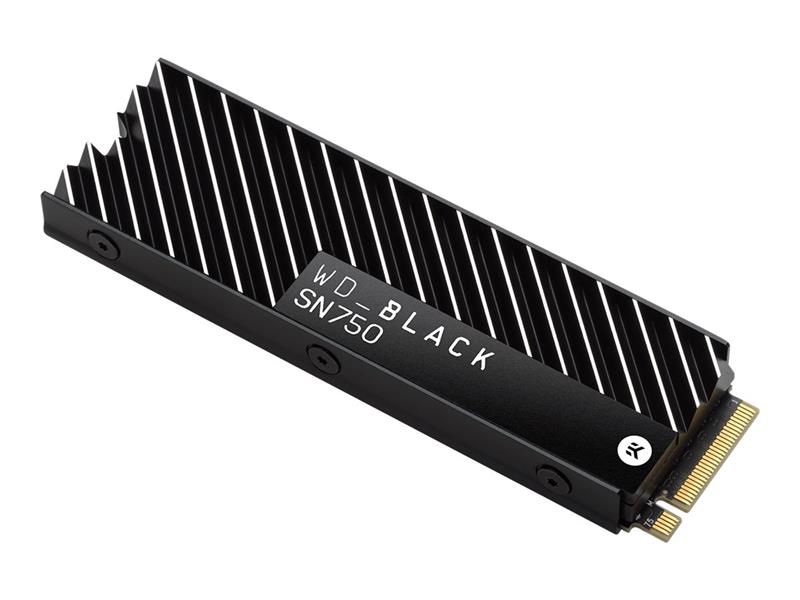 Western Digital SN750 Black SSD w heatsink 2 TB M 2 NVMe PCIe3x4 3400 2900 MB s