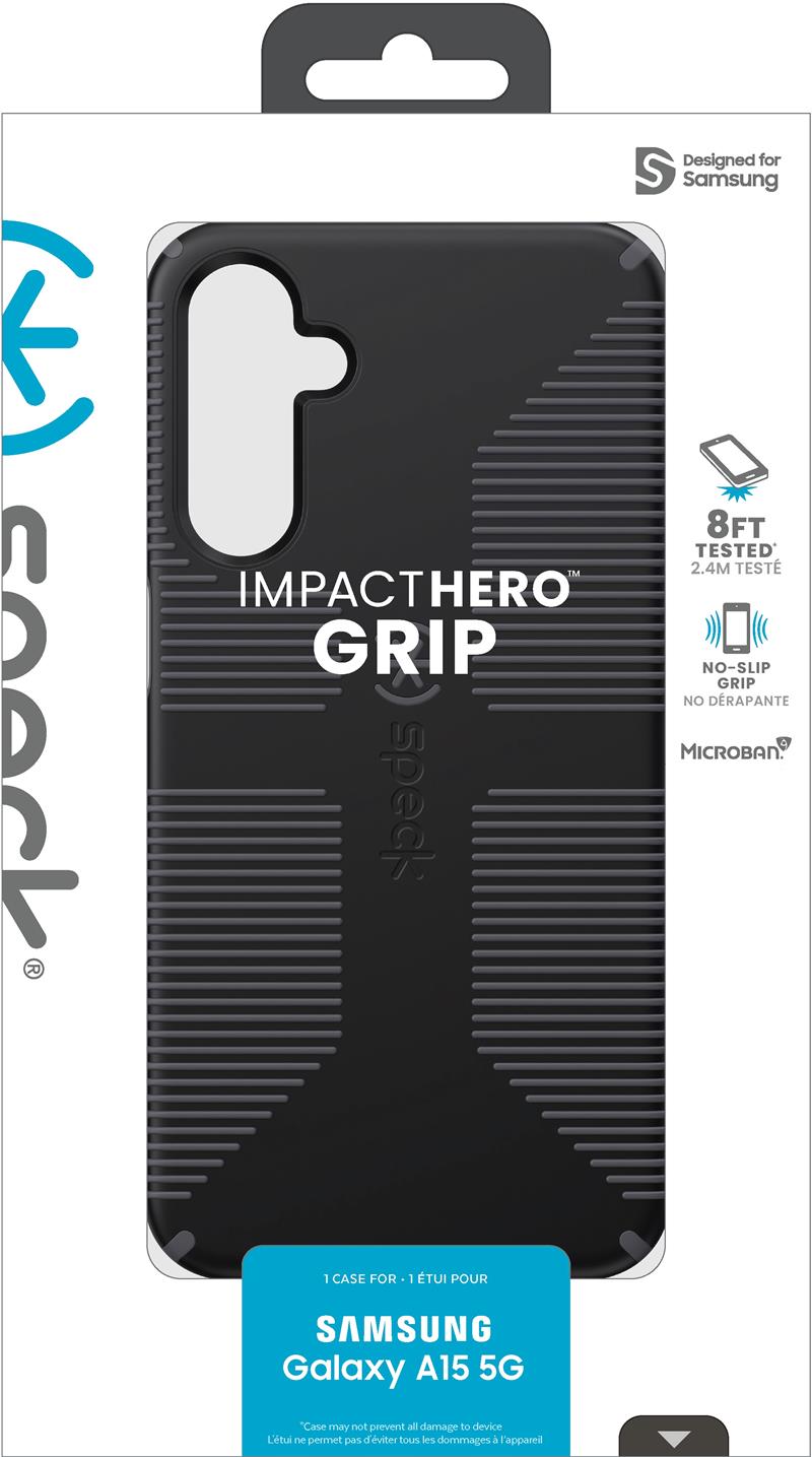 Speck Impact Hero Grip Samsung Galaxy A15 5G Black