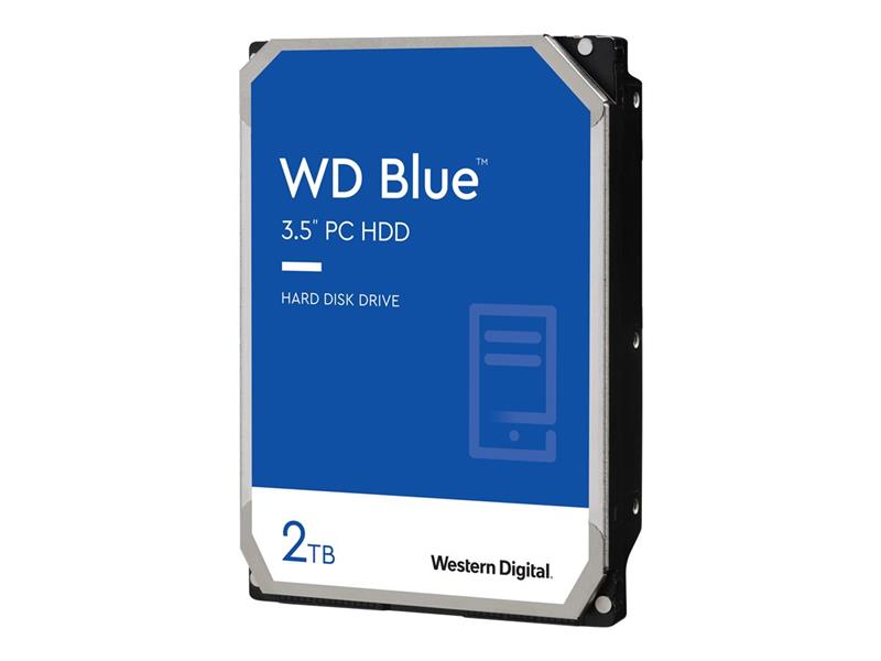 Western Digital Blue HDD 2TB 3 5 SATA3 6 Gbps 5400 RPM 64 MB