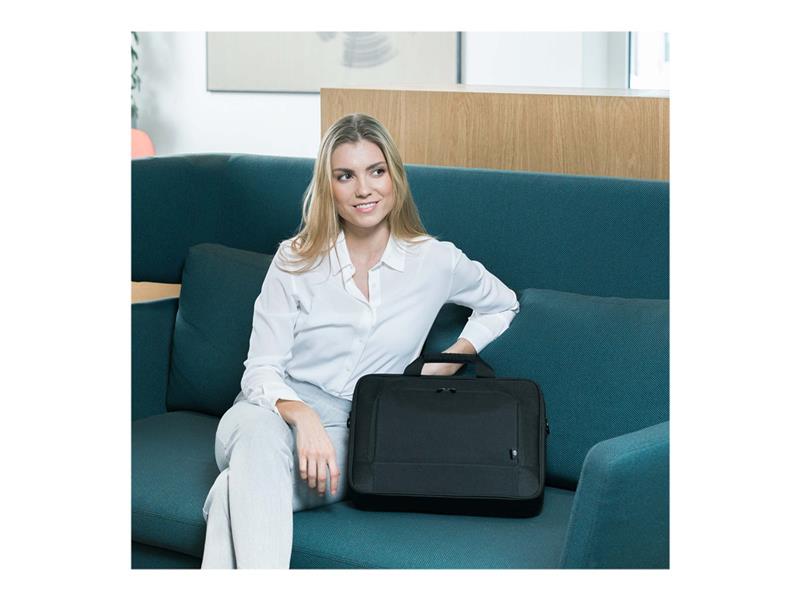 Dicota Eco Top Traveller BASE notebooktas 35 8 cm 14 1 Tas met bovensluiting Zwart