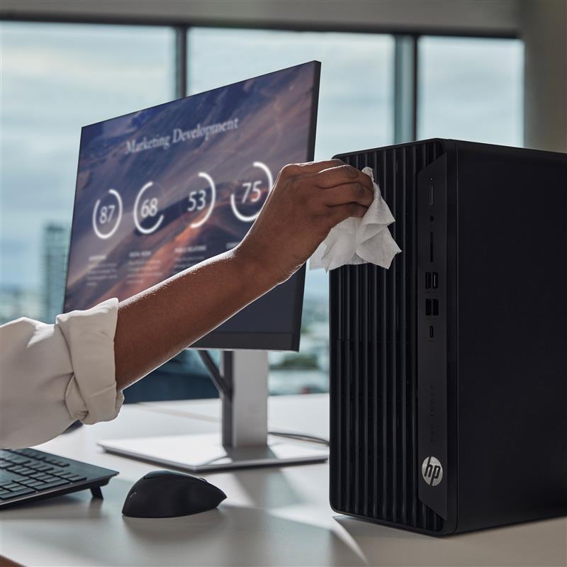 HP Pro Tower 400 G9 i3-12100 Intel® Core™ i3 16 GB DDR4-SDRAM 512 GB SSD Windows 11 Pro PC Zwart