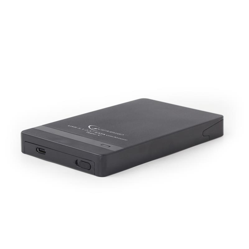 Gembird externe USB 3 1 2 5inch HDD behuizing USB Type-C zwart