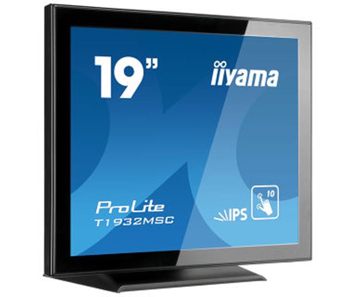 iiyama ProLite T1932MSC-B5X touch screen-monitor 48,3 cm (19"") 1280 x 1024 Pixels Zwart Multi-touch Tafelblad