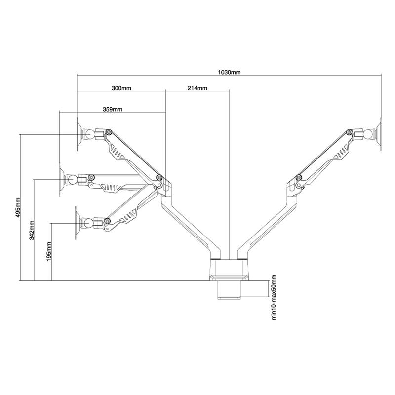 Newstar flatscreen bureausteun