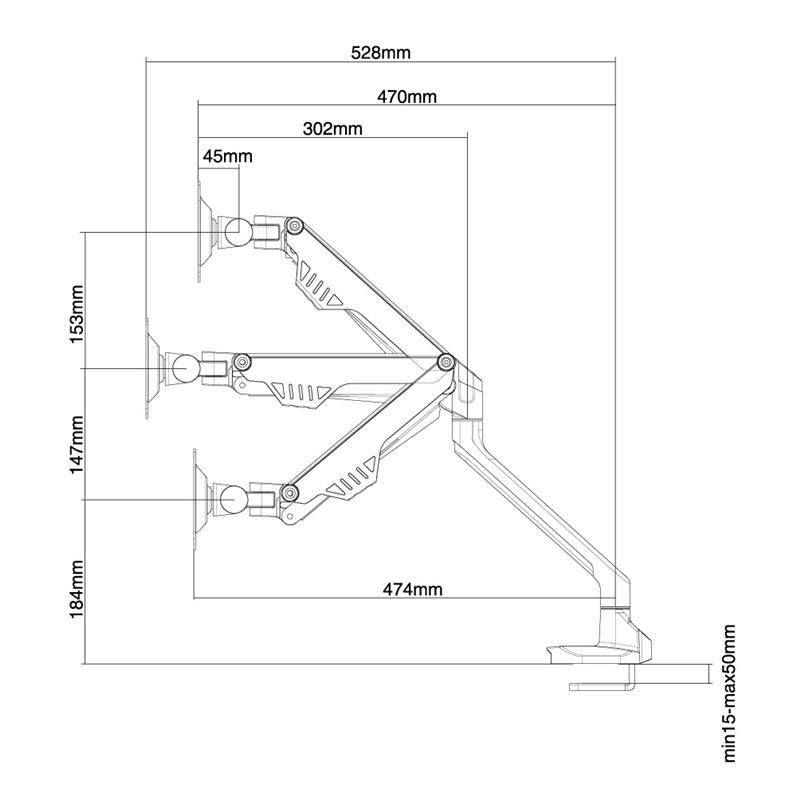 Neomounts monitorarm