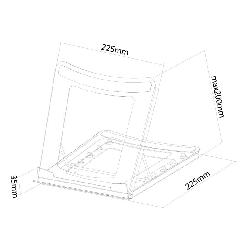 Neomounts opvouwbare laptop stand