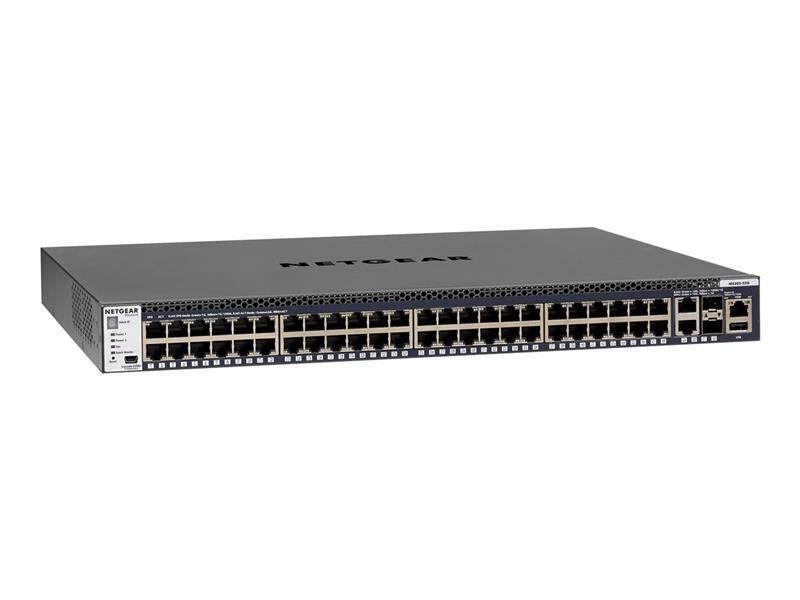 Netgear ProSAFE Managed Switch - GSM4352S - 48 Gigabit Ethernet poorten 10/100/1000 Mbps + 2 x SFP+ & 2 x 10GBASE-T poorten
