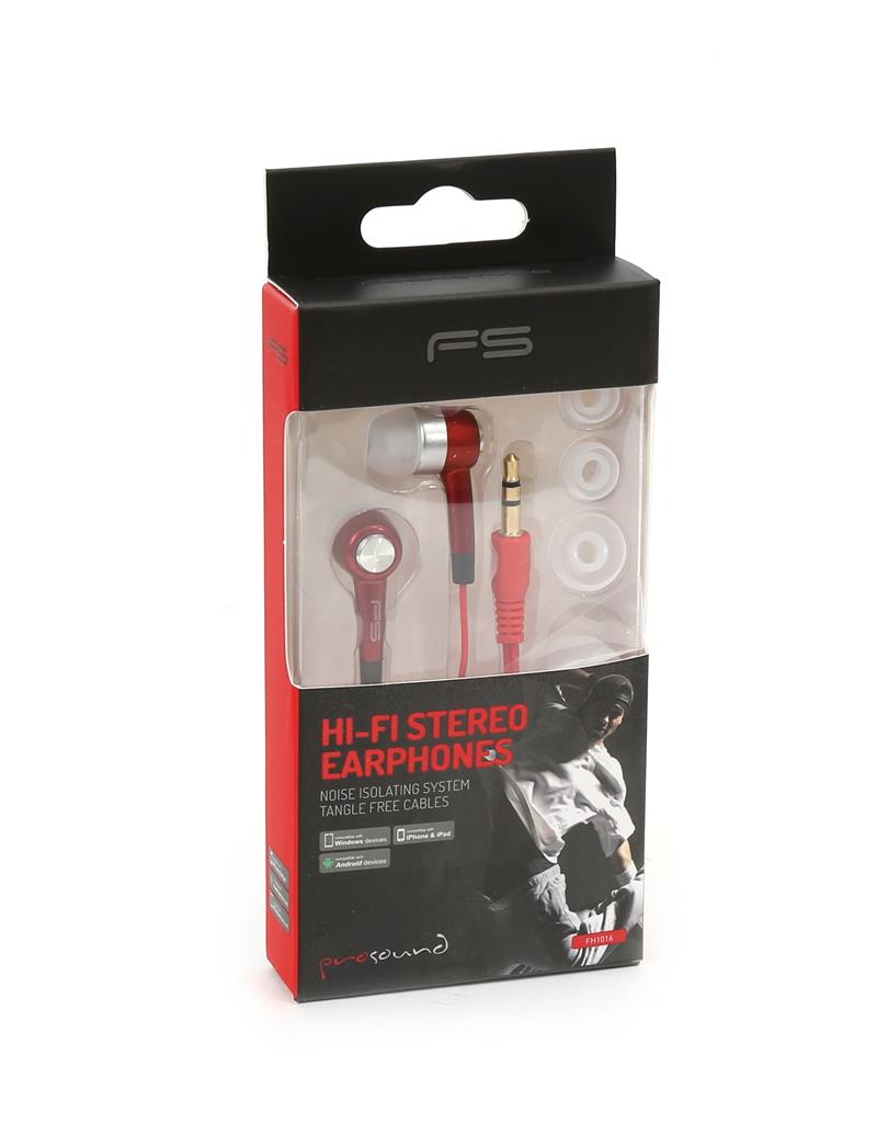 FREESTYLE IN-EAR HEADPHONES FH1016 RED 42280