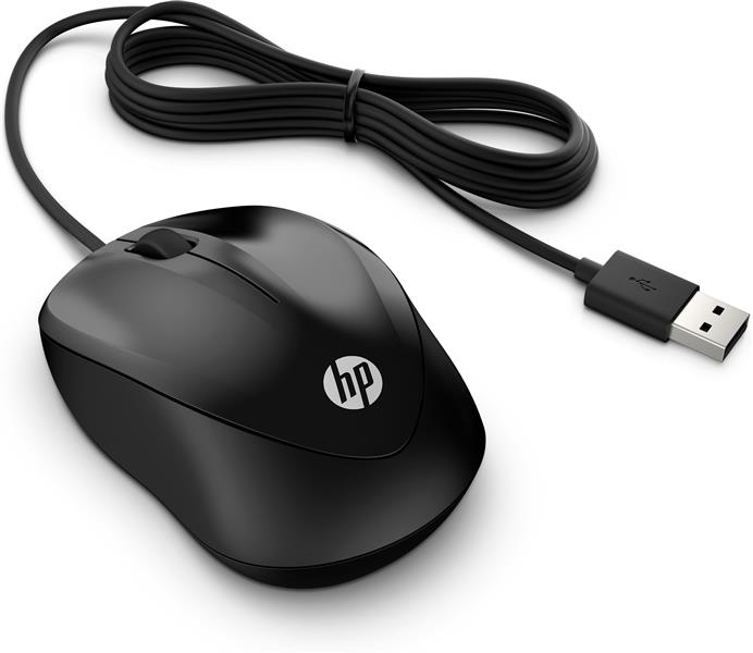 HP 1000 muis USB Type-A 1200 DPI Ambidextrous
