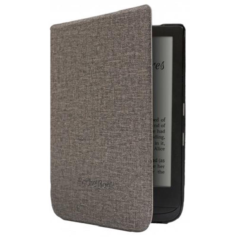 Pocketbook e-bookreaderbehuizing Folioblad Bruin Grijs 15 2 cm 6 