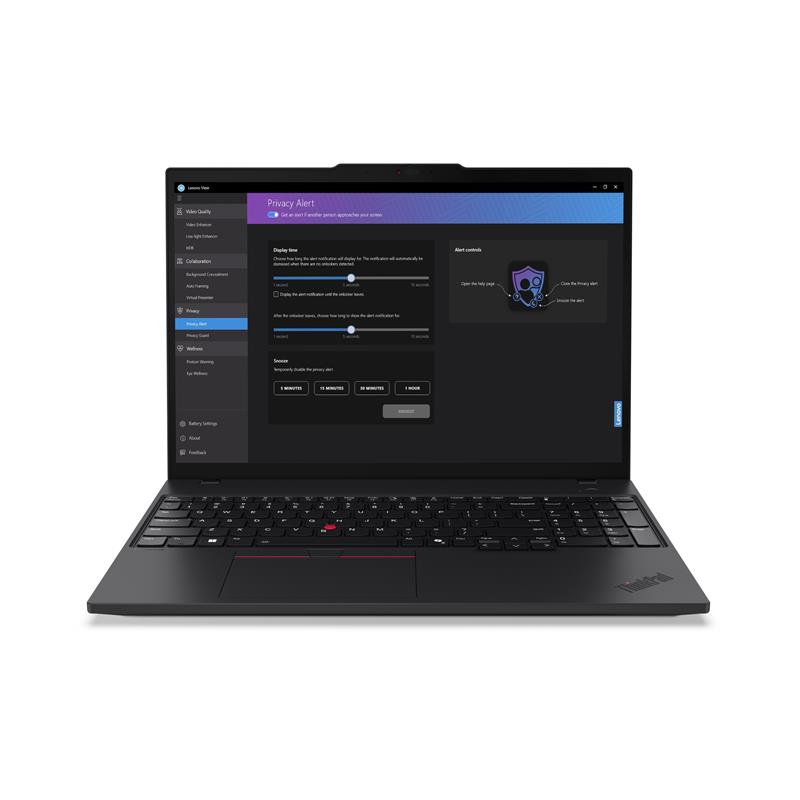 Lenovo ThinkPad T16 Gen 3 Intel Core Ultra 5 125U Laptop 40,6 cm (16"") WUXGA 16 GB DDR5-SDRAM 512 GB SSD Wi-Fi 6E (802.11ax) Windows 11 Pro Zwart