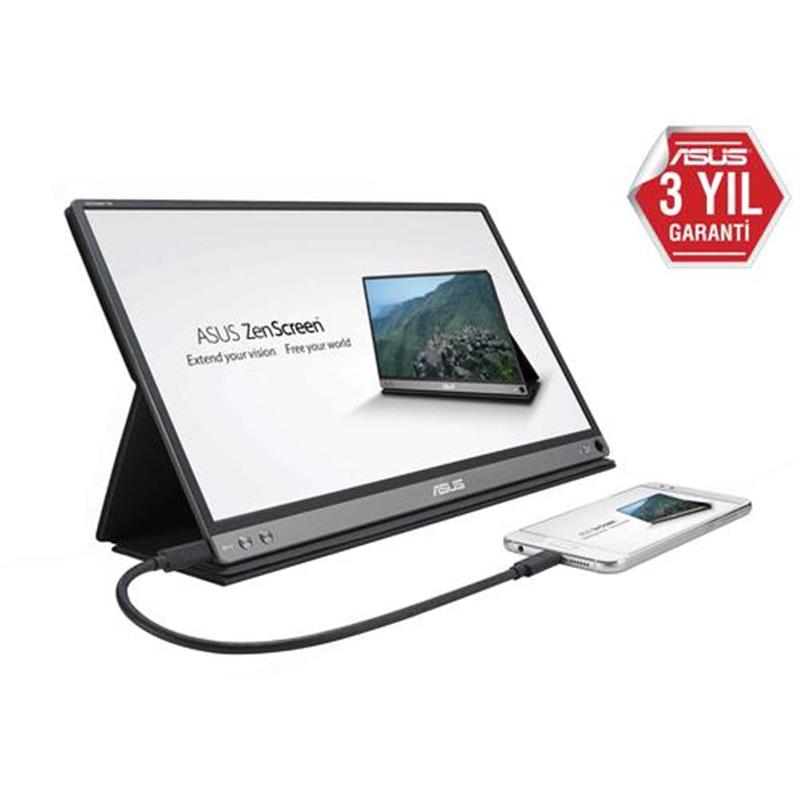 ASUS MB16AP computer monitor 39,6 cm (15.6"") 1920 x 1080 Pixels Full HD Flat Glans Grijs