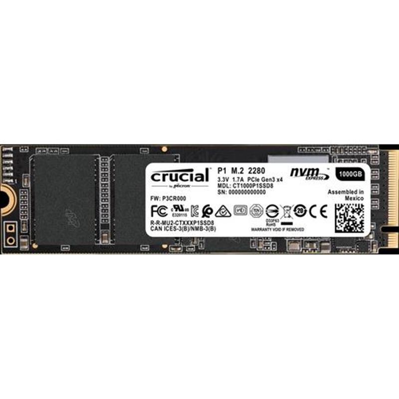 Crucial P1 M 2 1000 GB PCI Express 3 0 NVMe