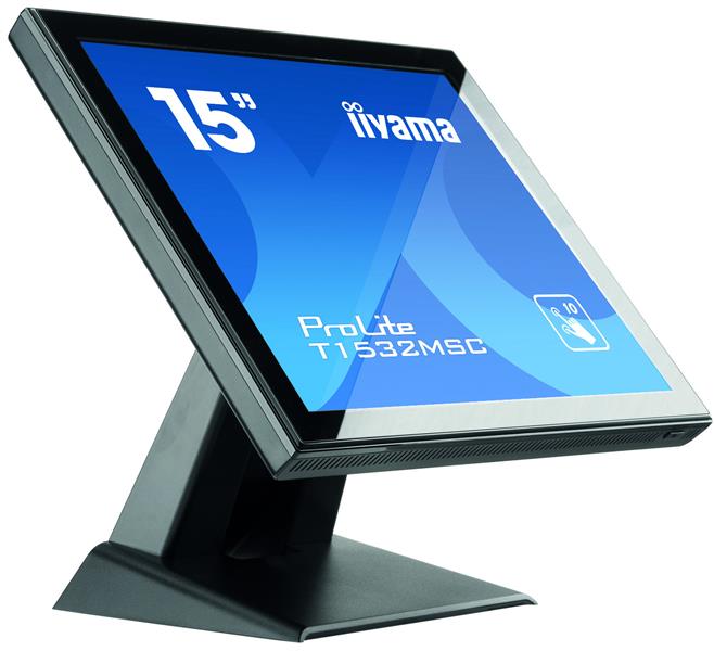 iiyama ProLite T1532MSC-B5AG touch screen-monitor 38,1 cm (15"") 1024 x 768 Pixels Zwart