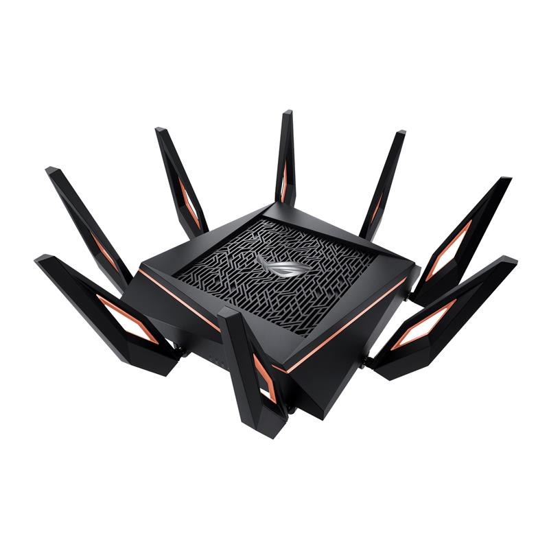 ASUS Rapture GT-AX11000 draadloze router Tri-band (2.4 GHz / 5 GHz / 5 GHz) Gigabit Ethernet Zwart
