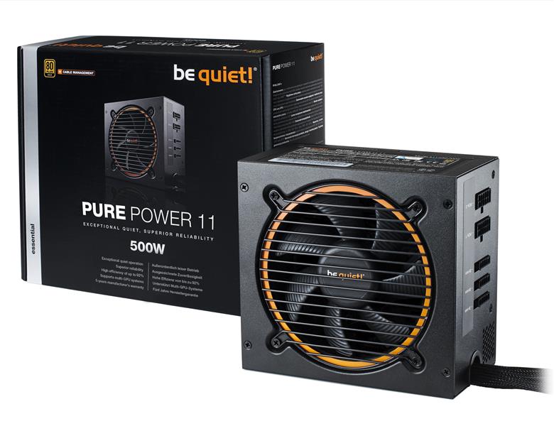 be quiet! Pure Power 11 500W CM power supply unit 20+4 pin ATX ATX Zwart