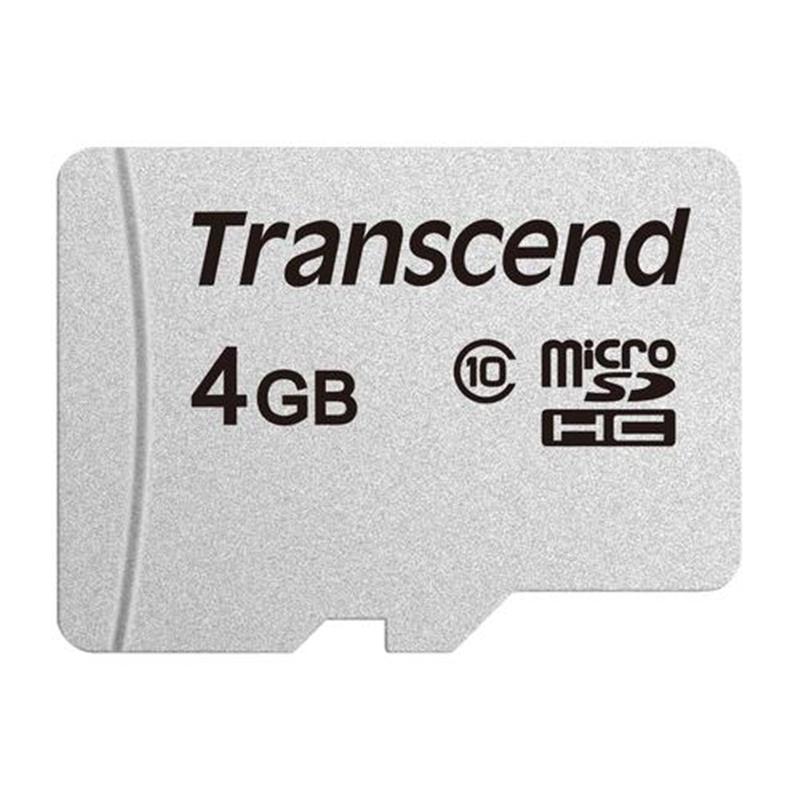 Transcend microSDHC 300S 4GB flashgeheugen Klasse 10 NAND