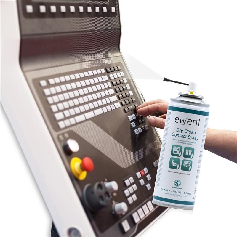 Ewent EW5614 computerreinigingskit Spray voor apparatuurreiniging Beeldschermen/Plastik, Universeel 200 ml