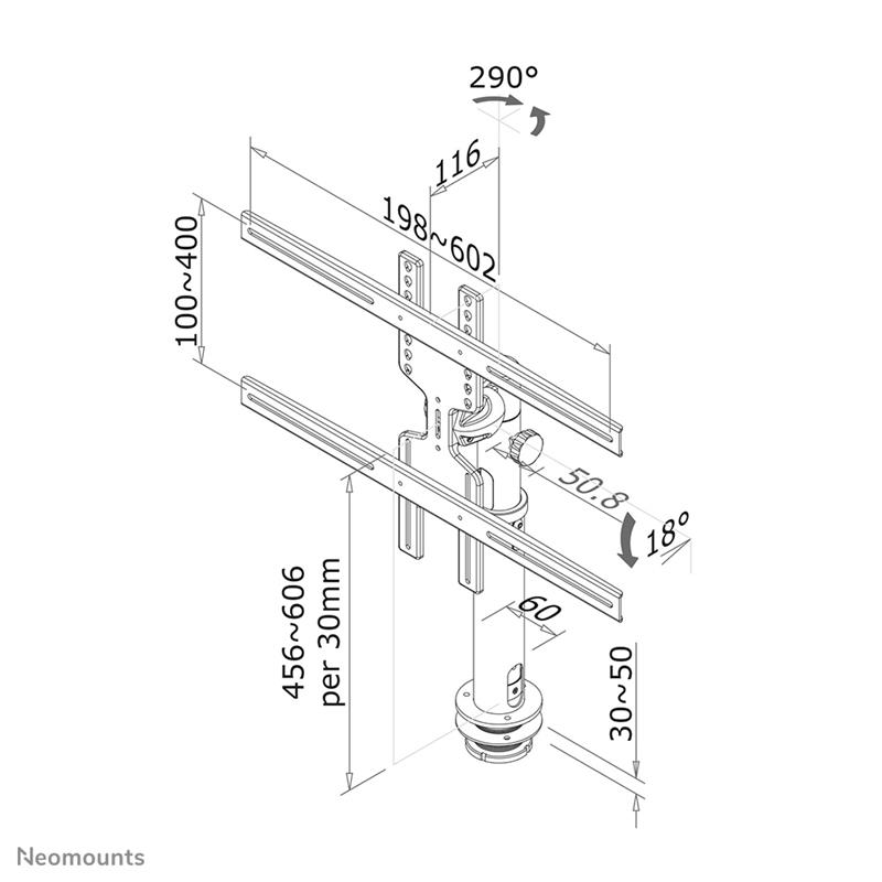 Newstar flatscreen bureausteun