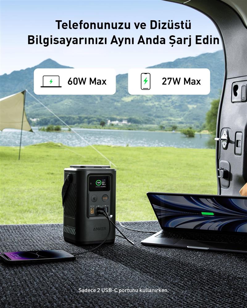 Anker 548 60000 mAh Groen