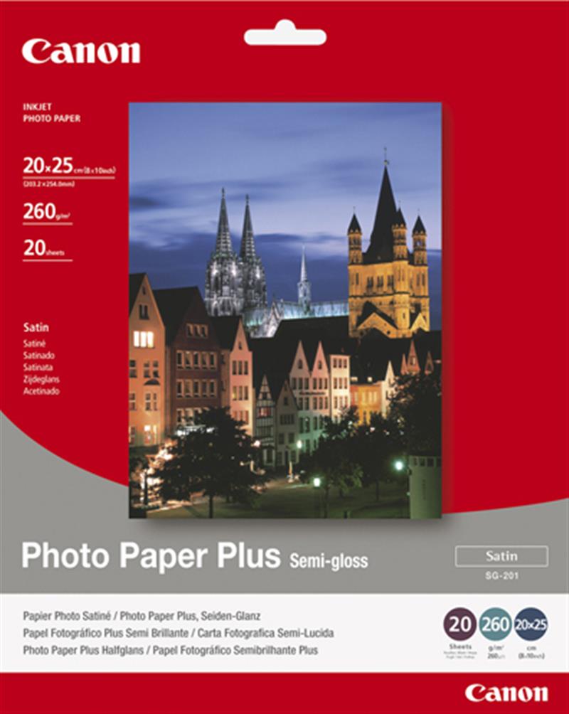 Canon SG-201 - 20x25cm Photo Paper Plus, 20 sheets pak fotopapier