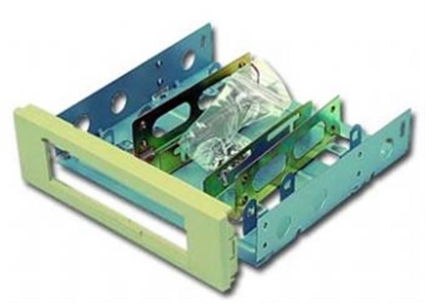 Gembird metal mounting frame for 3 5 hdd to 5 25 bay