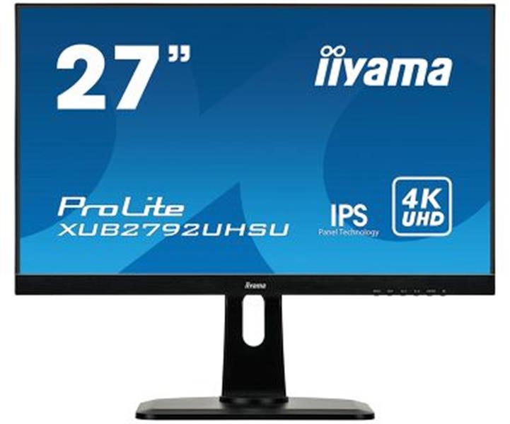 iiyama ProLite XUB2792UHSU-B1 LED display 68,6 cm (27"") 3840 x 2160 Pixels 4K Ultra HD Flat Mat Zwart