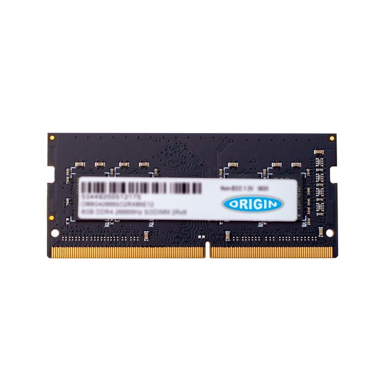 Origin Storage 8GB DDR4 2666MHz SODIMM 2Rx8 Non-ECC 1.2V geheugenmodule 1 x 8 GB