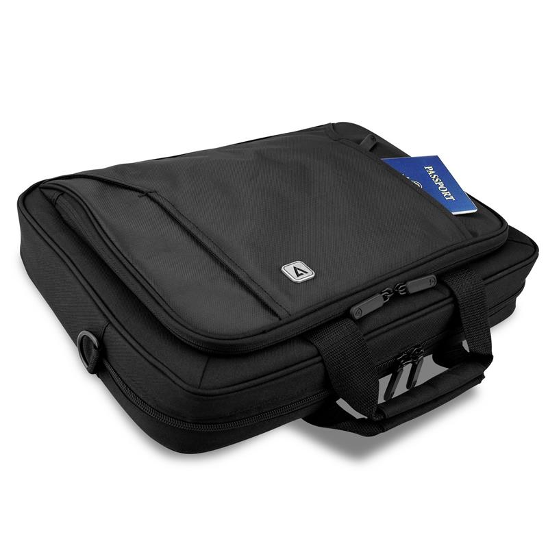 V7 CTP14-BLK-9E notebooktas 35,8 cm (14.1"") Aktetas Zwart