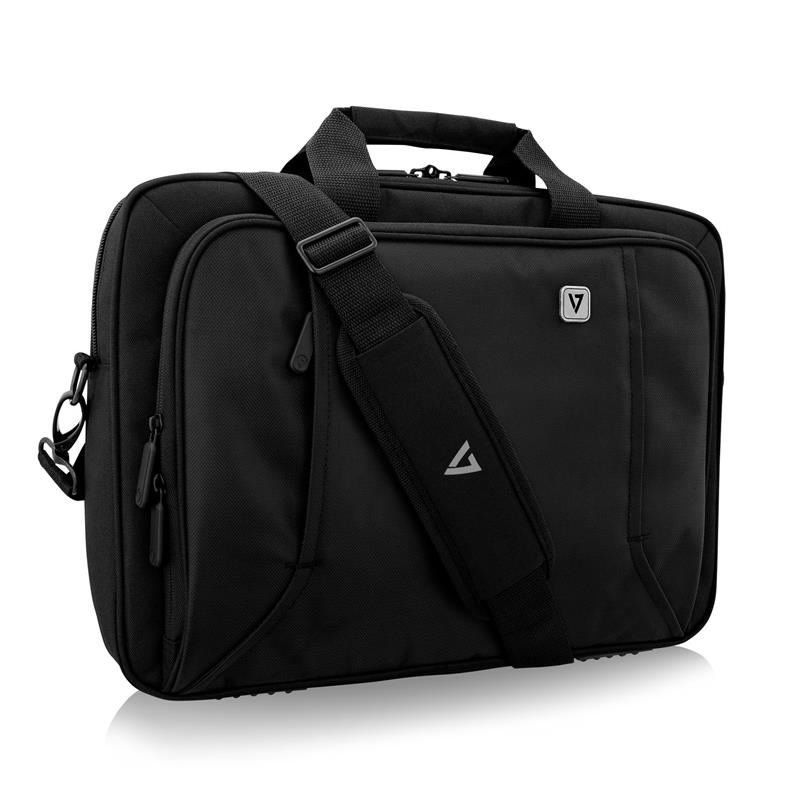 V7 CTP14-BLK-9E notebooktas 35,8 cm (14.1"") Aktetas Zwart