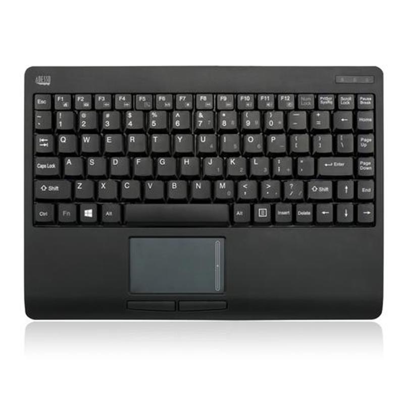 Adesso WKB-4110UB toetsenbord RF Draadloos QWERTY Amerikaans Engels Zwart