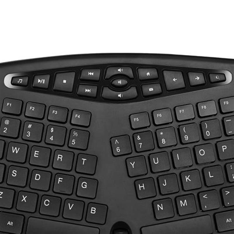 Adesso WKB-1600CB toetsenbord RF Draadloos QWERTY Amerikaans Engels Zwart