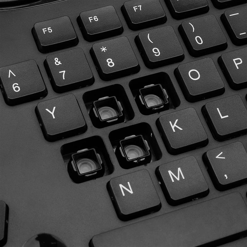 Adesso WKB-1600CB toetsenbord RF Draadloos QWERTY Amerikaans Engels Zwart