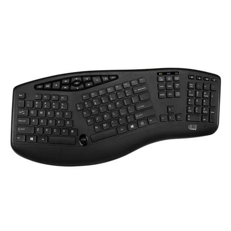 Adesso WKB-1600CB toetsenbord RF Draadloos QWERTY Amerikaans Engels Zwart